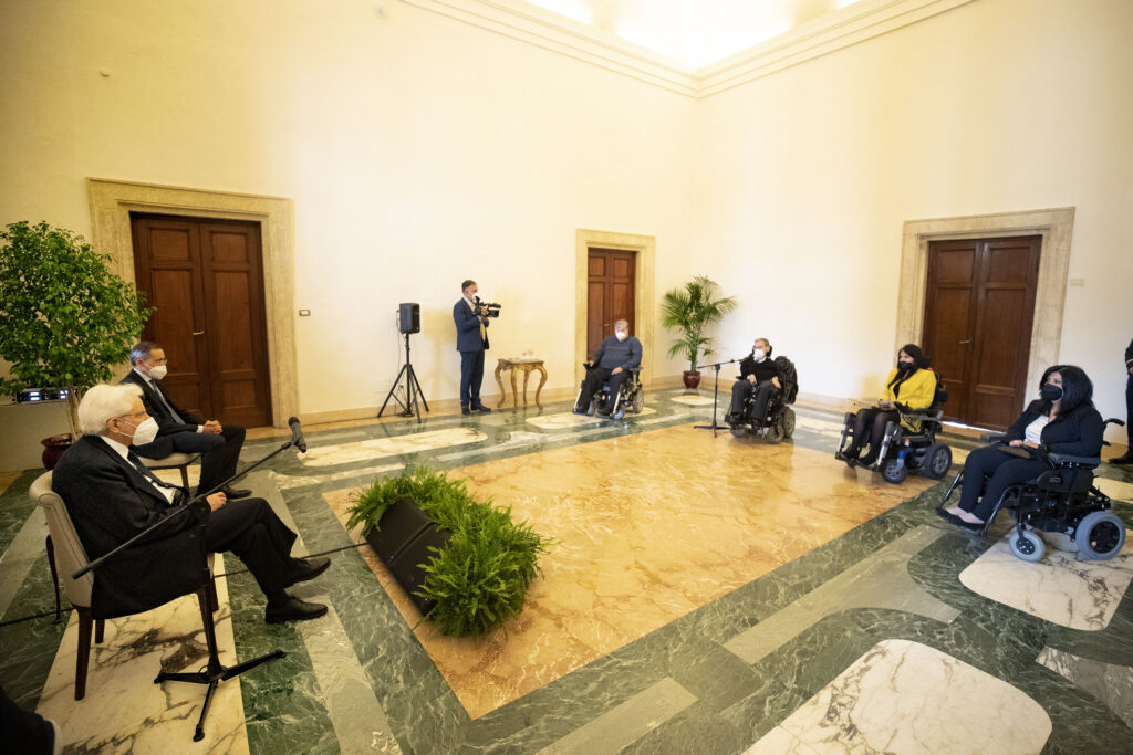 Il Presidente Mattarella ha incontrato una delegazione dell’Unione Italiana Lotta alla Distrofia Muscolare